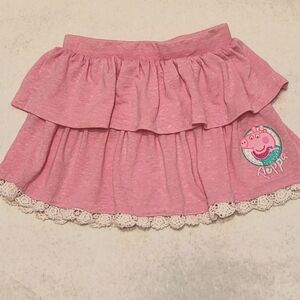 Peppa Pig skirt with lace trim